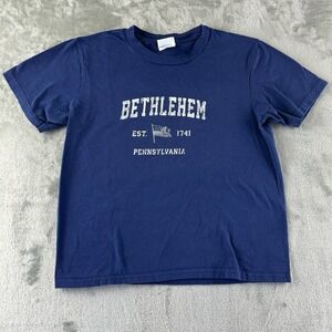 Port & Company T-Shirt Boys S Blue "Bethlehem Pennsylvania"
